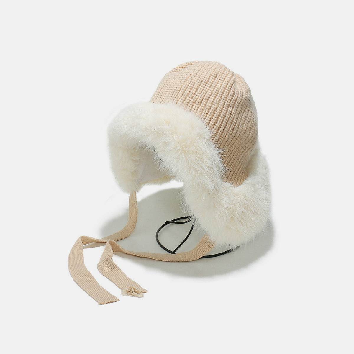 Thermal Tied Fuzzy Winter Hat - Delanoir