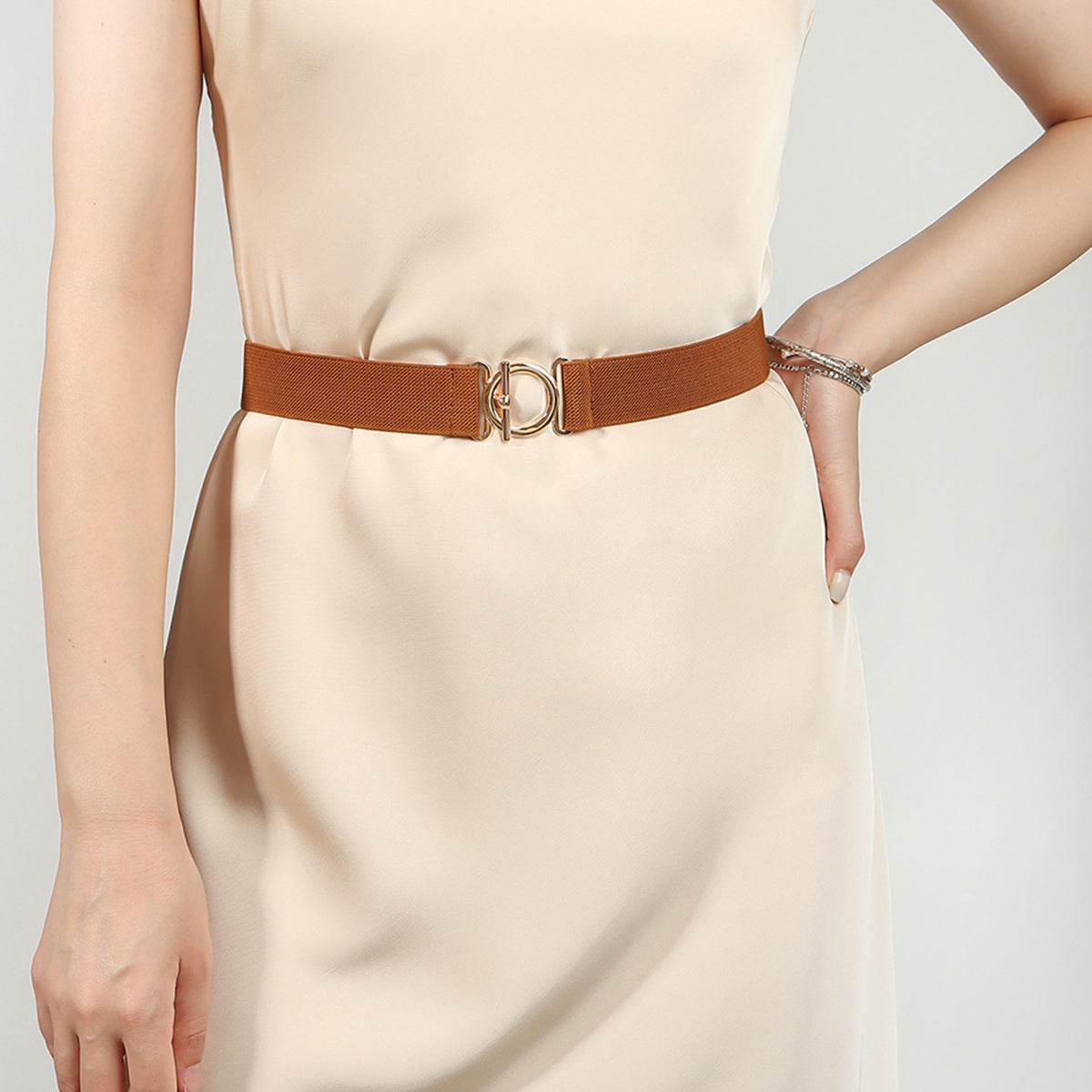 Toggle Clasp Elastic Belt - Delanoir