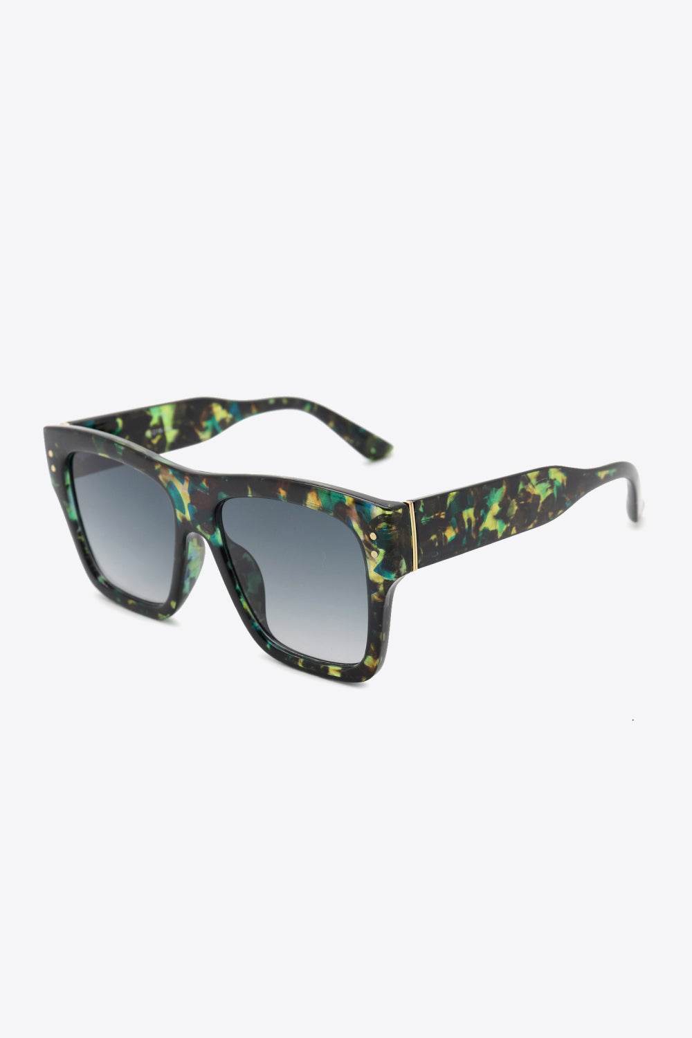 UV400 Patterned Polycarbonate Square Sunglasses - Delanoir
