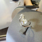 1.3 Carat Moissanite 925 Sterling Silver Irregular Shape Ring - Delanoir