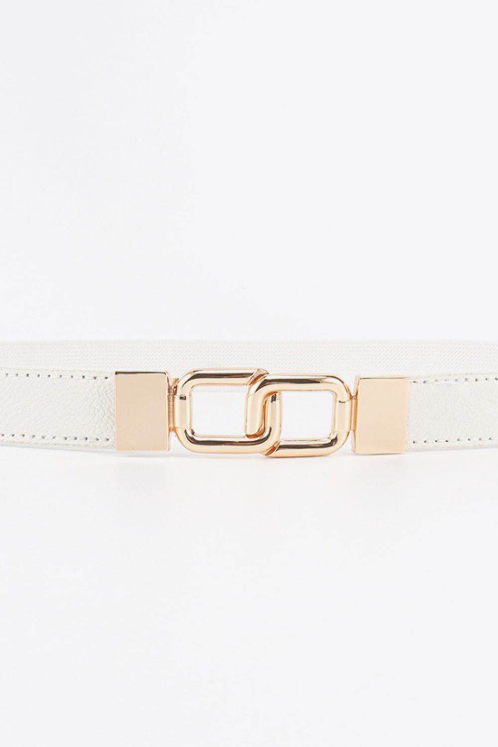 Geometric Double Buckle Elastic Belt - Delanoir