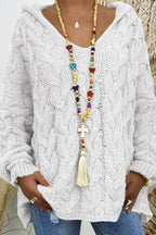 Cable-Knit Hooded Sweater - Delanoir