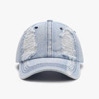 Distressed Cotton Baseball Cap - Delanoir