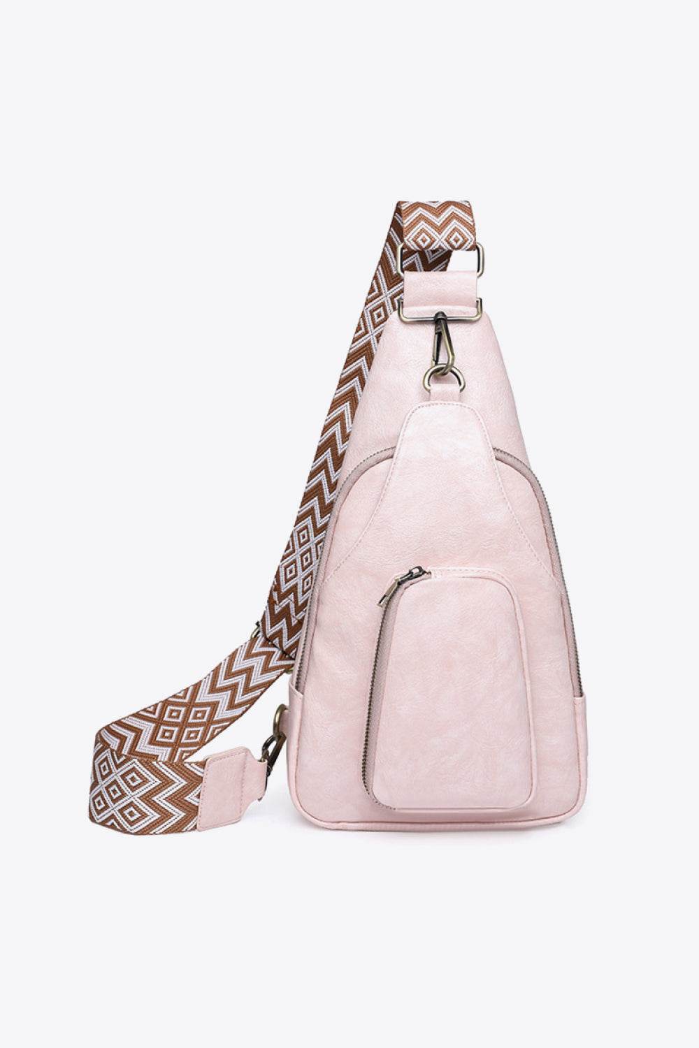 Adored Take A Trip PU Leather Sling Bag - Delanoir