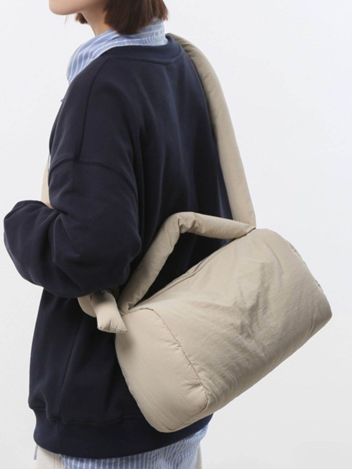 Puffy Nylon Medium Crossbody Bag - Delanoir
