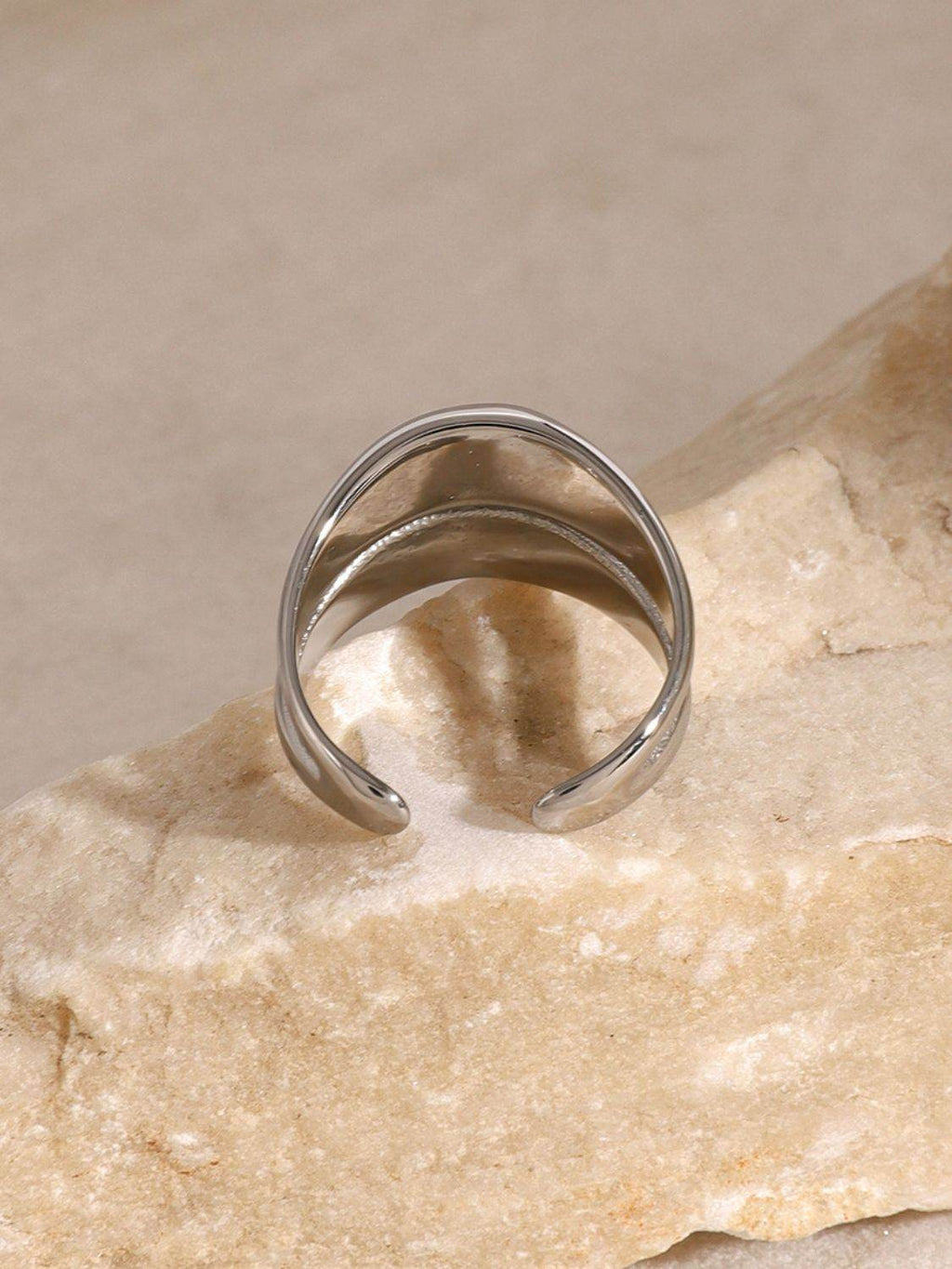 Stainless Steel Double-Layered Ring - Delanoir