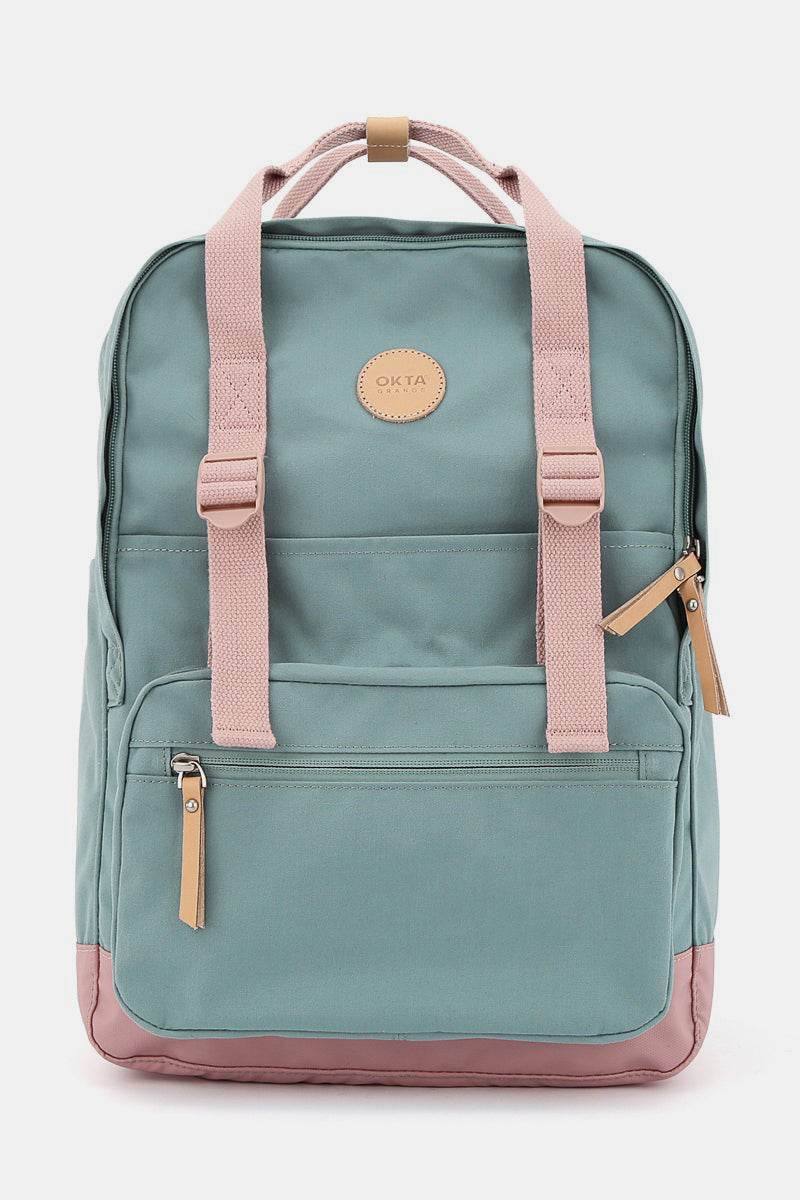 Himawari Waterproof Canvas Backpack Bag with Side Pockets - Delanoir