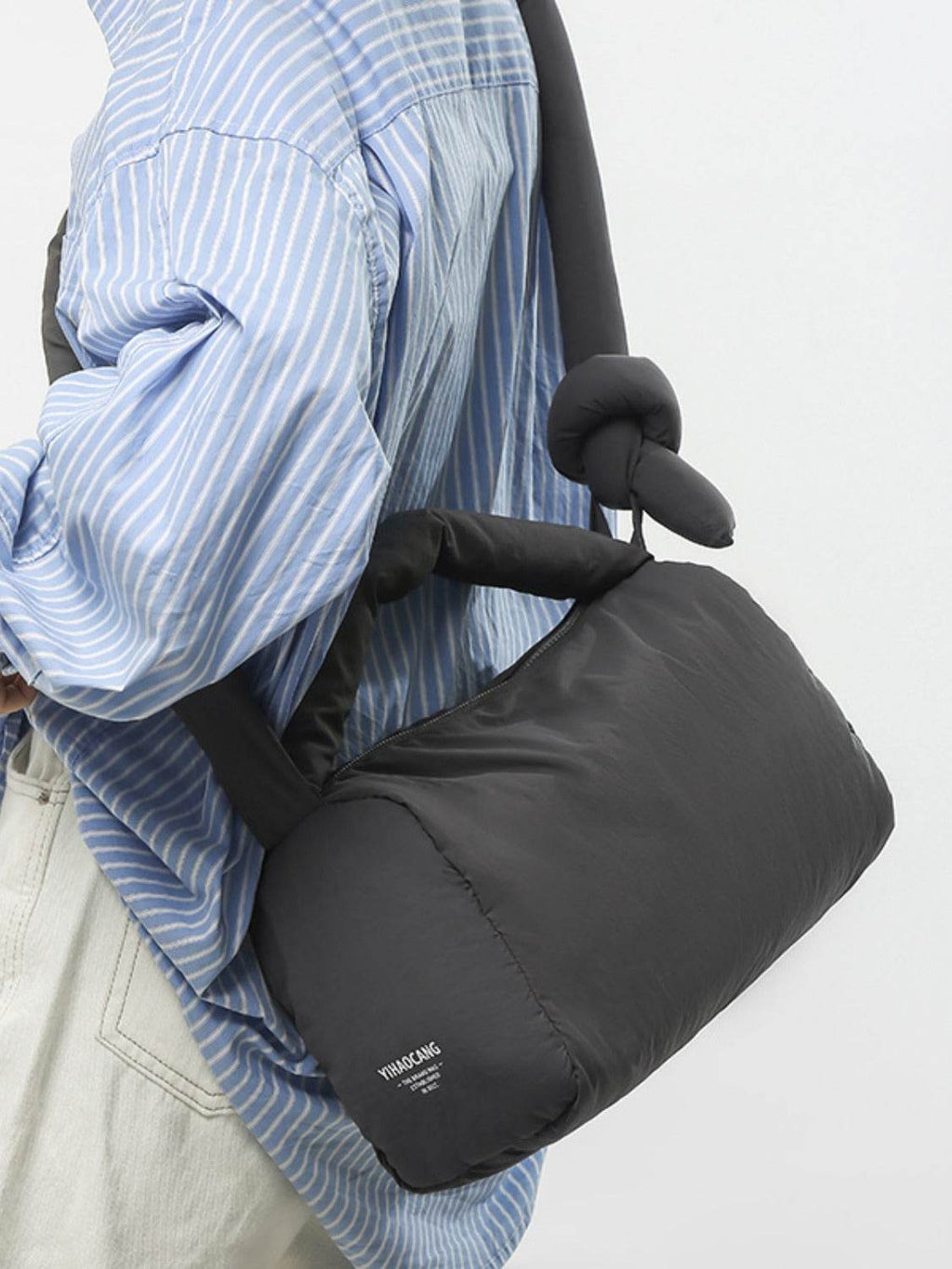 Puffy Nylon Medium Crossbody Bag - Delanoir