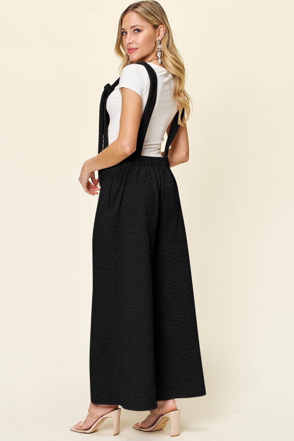 Double Take Full Size Sleeveless Wide Leg Jumpsuit - Delanoir