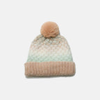 Gradient Knit Hat with Pompom - Delanoir