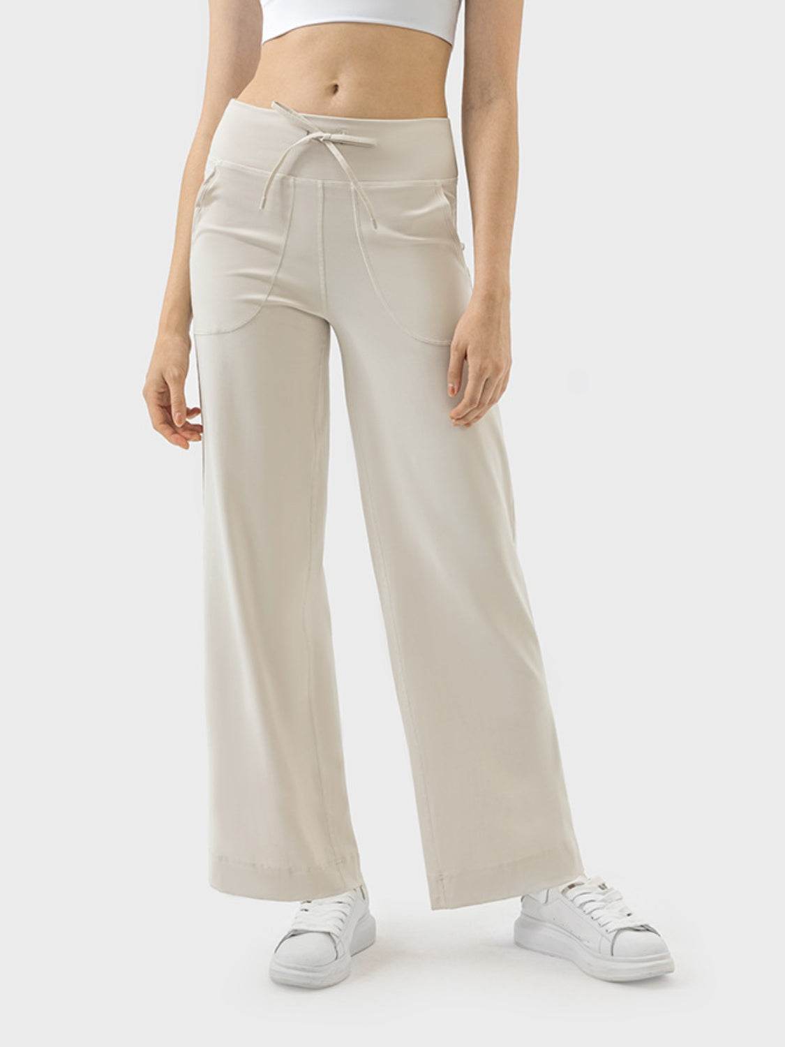 Millennia Drawstring Active Pants with Pockets - Delanoir