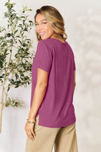 Basic Bae Full Size Round Neck Short Sleeve T-Shirt - Delanoir