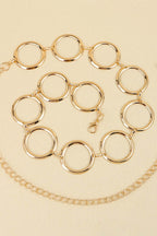 Circle Ring Chain Belt - Delanoir
