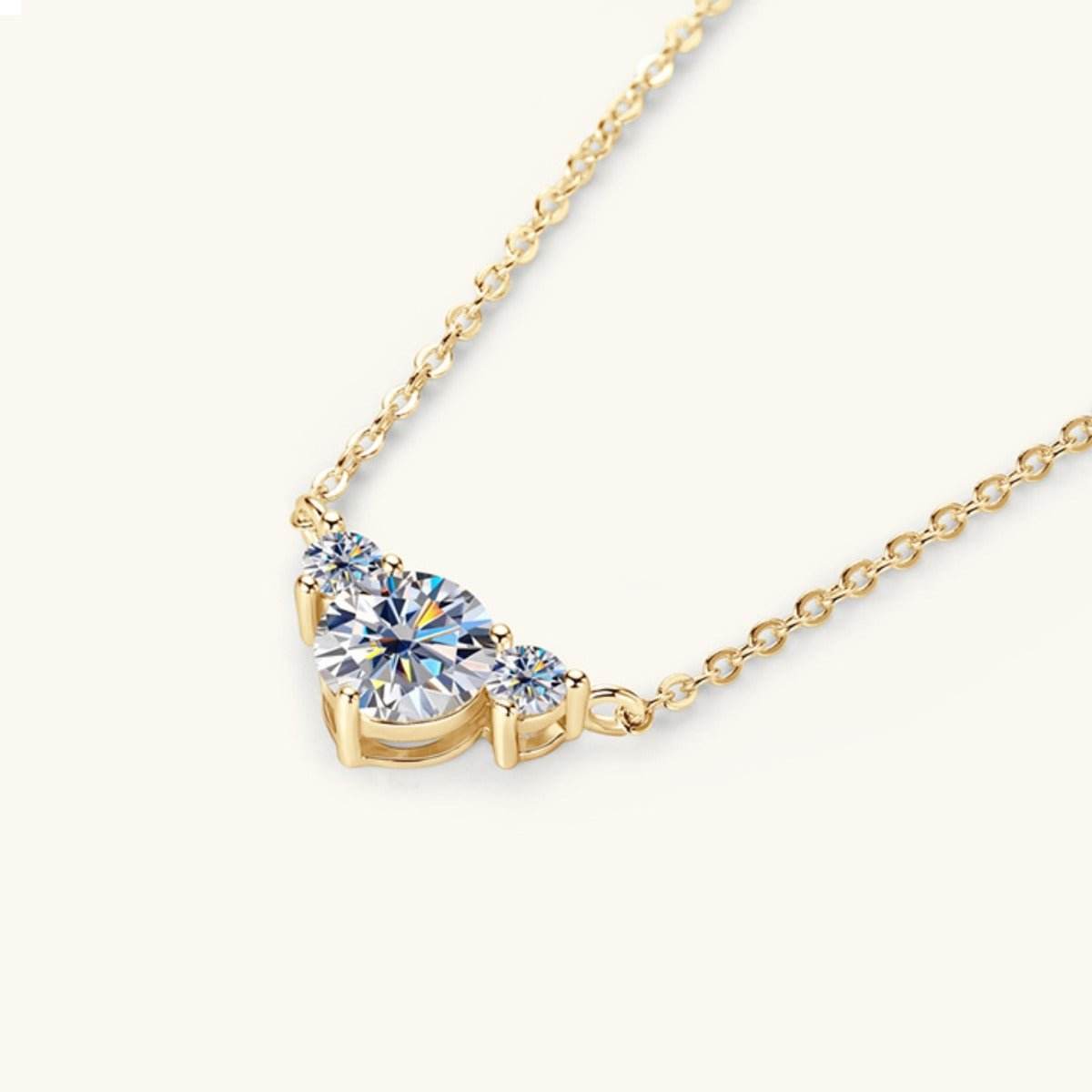 1.2 Carat Moissanite 925 Sterling Silver Necklace - Delanoir
