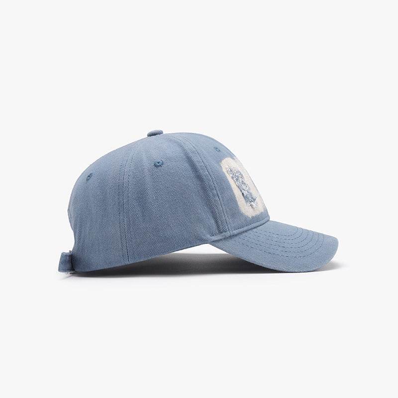 Distressed Cotton Baseball Cap - Delanoir
