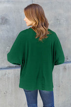 Double Take Full Size Round Neck Long Sleeve T-Shirt - Delanoir