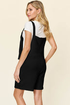 Double Take Full Size Texture Sleeveless Romper - Delanoir