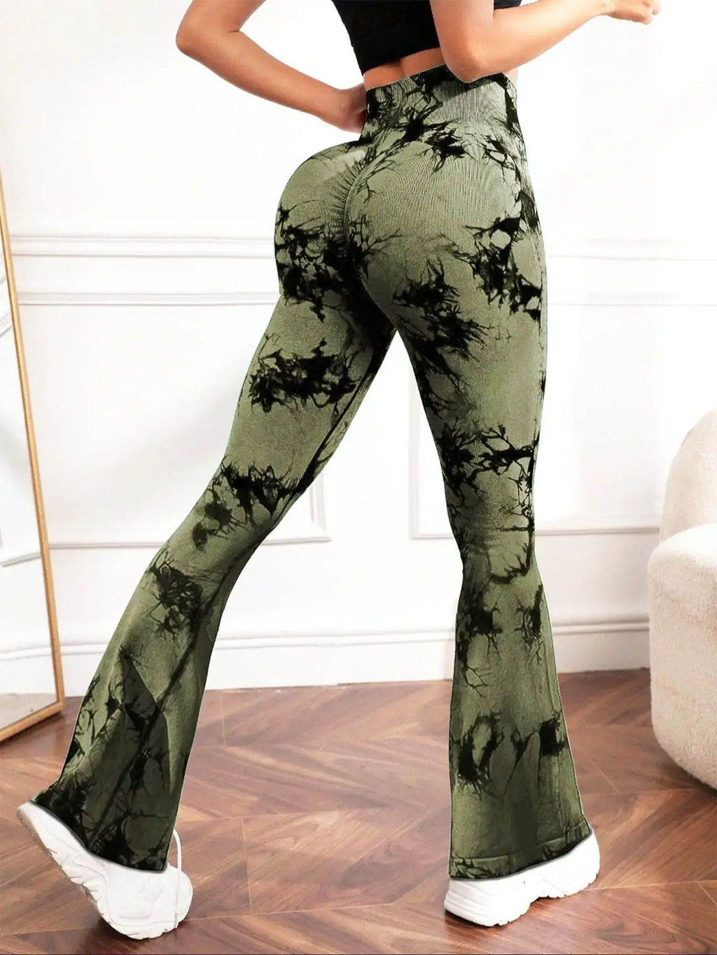 Tie-Dye High Waist Active Leggings - Delanoir