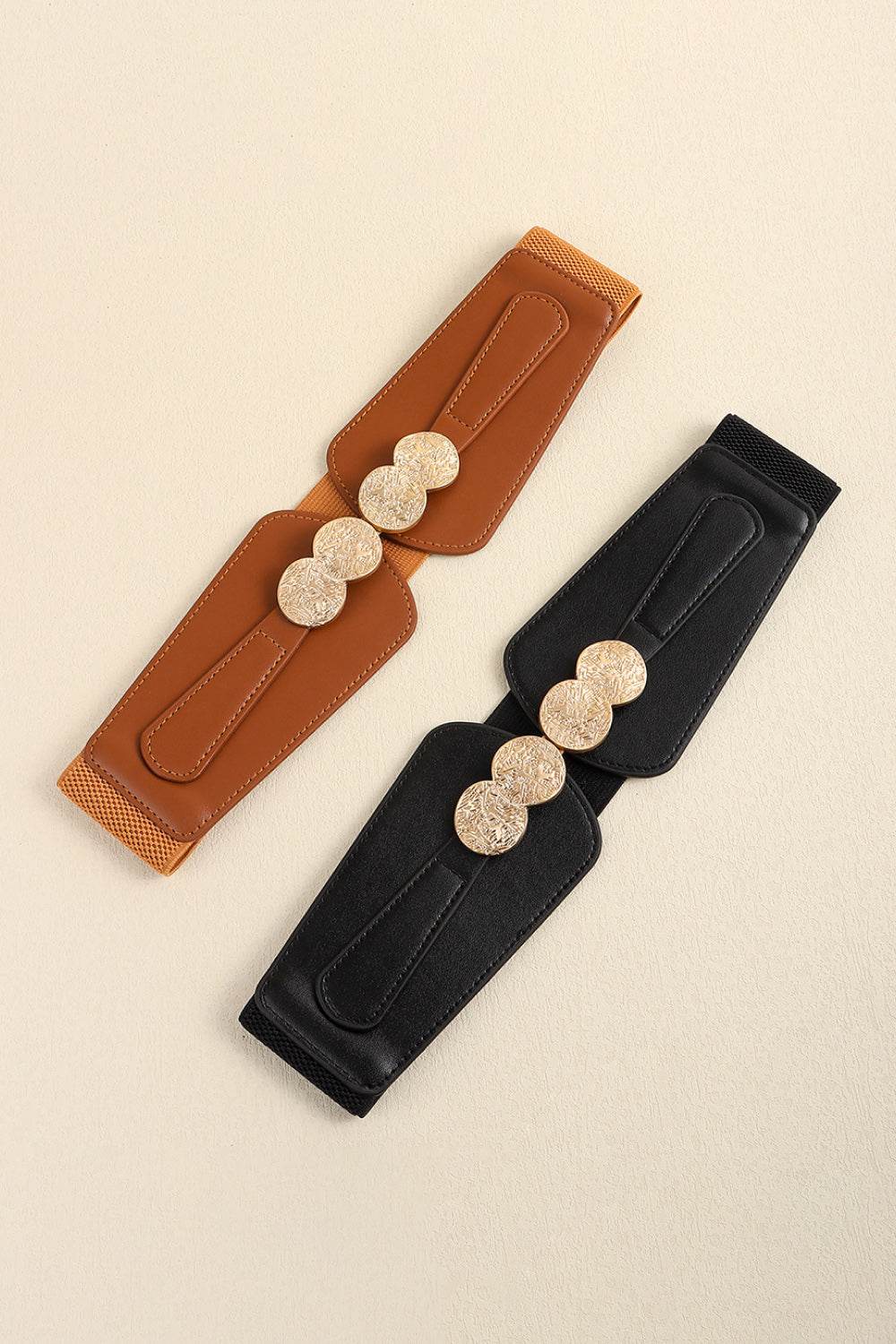 Alloy Buckle Elastic Belt - Delanoir
