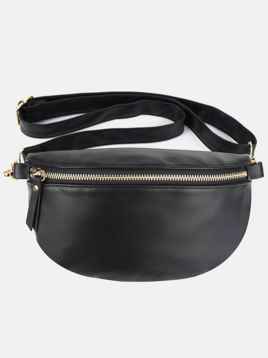PU Leather Adjustable Strap Crossbody Bag - Delanoir
