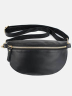 PU Leather Adjustable Strap Crossbody Bag - Delanoir
