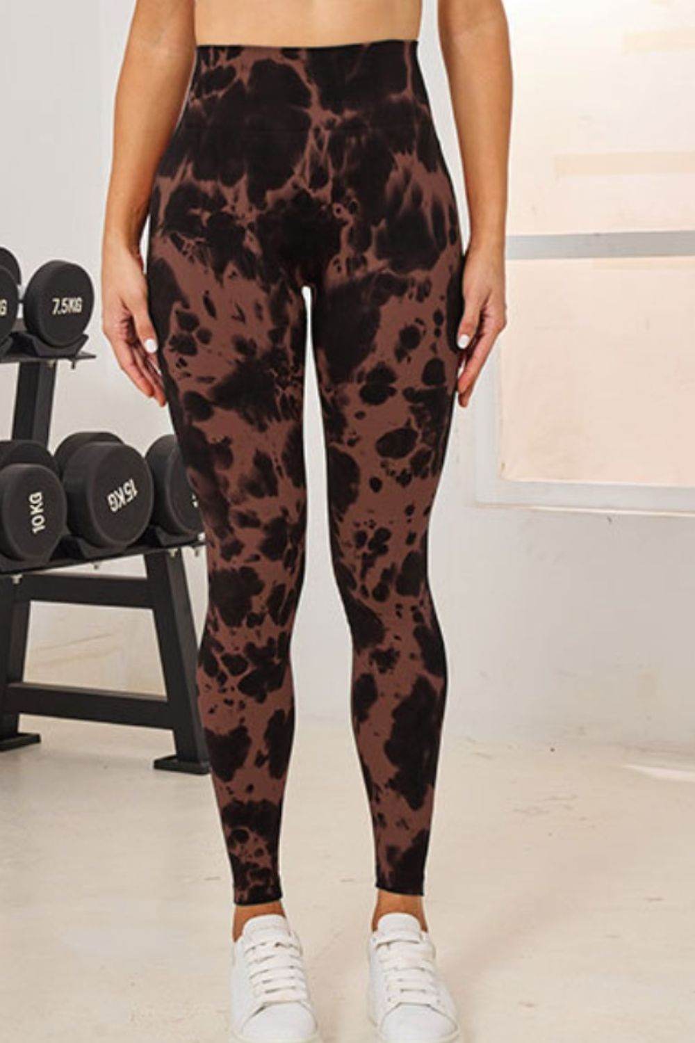 Tie-Dye High Waist Active Leggings - Delanoir