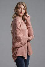Open Front Batwing Sleeve Cardigan - Delanoir