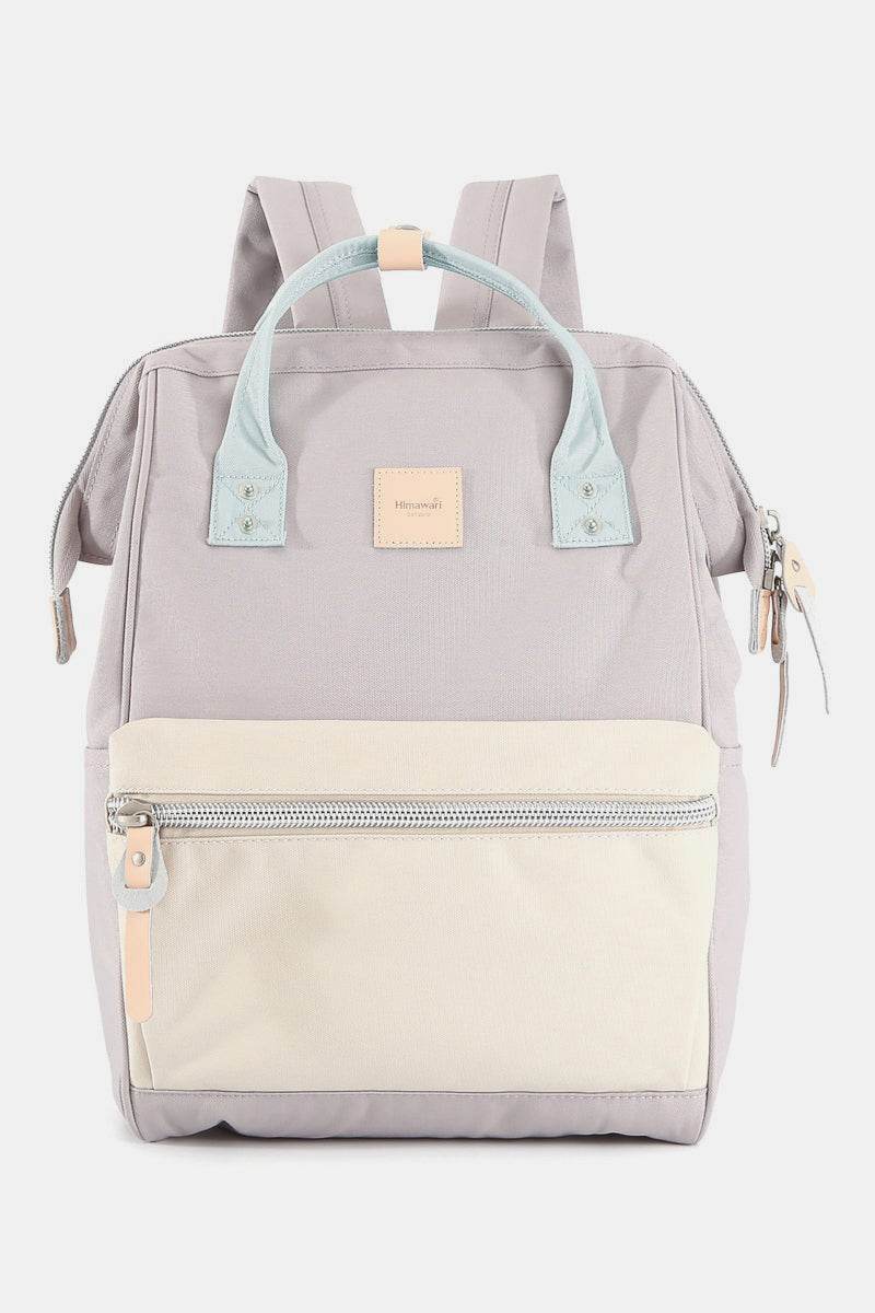 Himawari Water Resistant Canvas Backpack Bag with Side Pockets - Delanoir