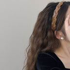 PU Leather Braided Hair Headband - Delanoir