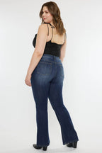 Kancan Full Size Mid Rise Slim Flare Jeans - Delanoir