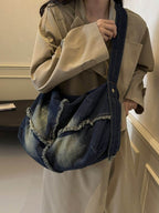 Raw Hem Gradient Crossbody Bag - Delanoir
