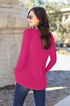 Basic Bae Full Size Round Neck Long Sleeve T-Shirt - Delanoir
