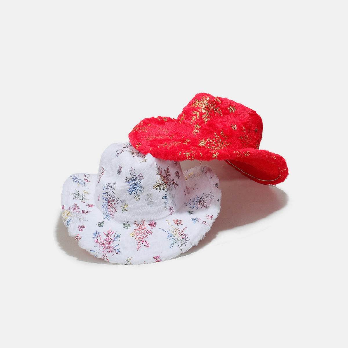 Fuzzy Snowflakes Polyester Hat - Delanoir
