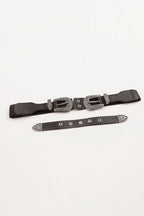 Symmetrical Zinc Alloy Buckle PU Leather Belt - Delanoir