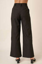 Mittoshop Deep Pleated High Waisted Wide Leg Pants - Delanoir
