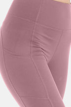 Leggings Depot Wide Waistband High Waist Leggings - Delanoir