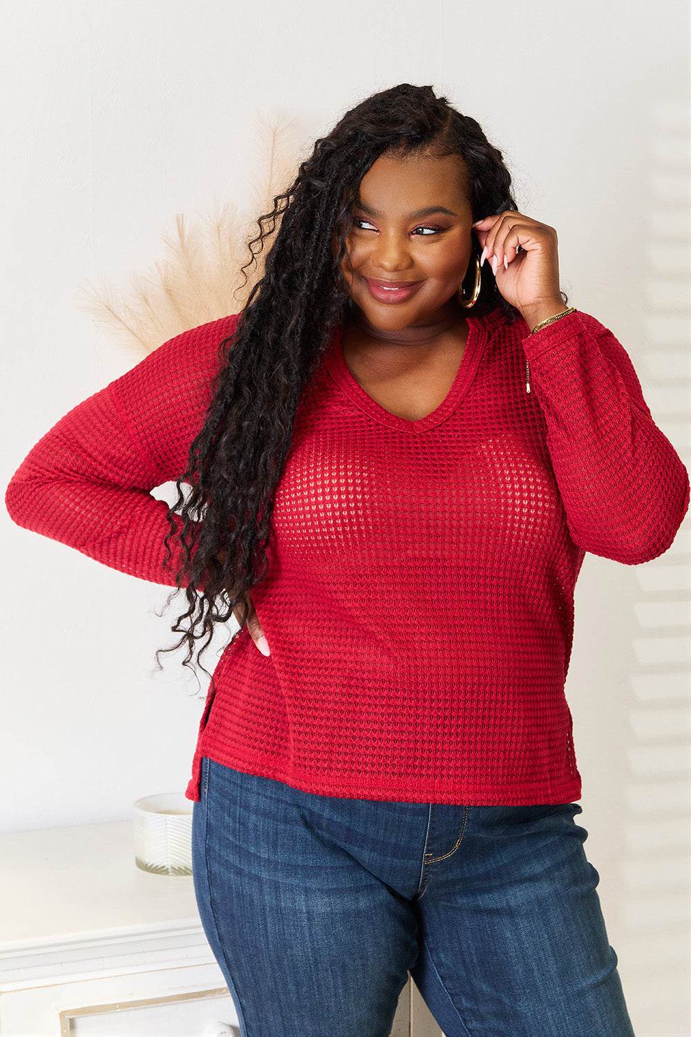 Culture Code Full Size Wide Notch Relax Top - Delanoir