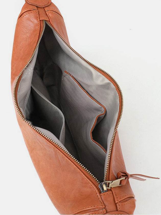 PU Leather Removable Strap Crossbody Bag - Delanoir