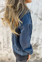 Pocketed Zip Up Long Sleeve Hooded Jacket - Delanoir