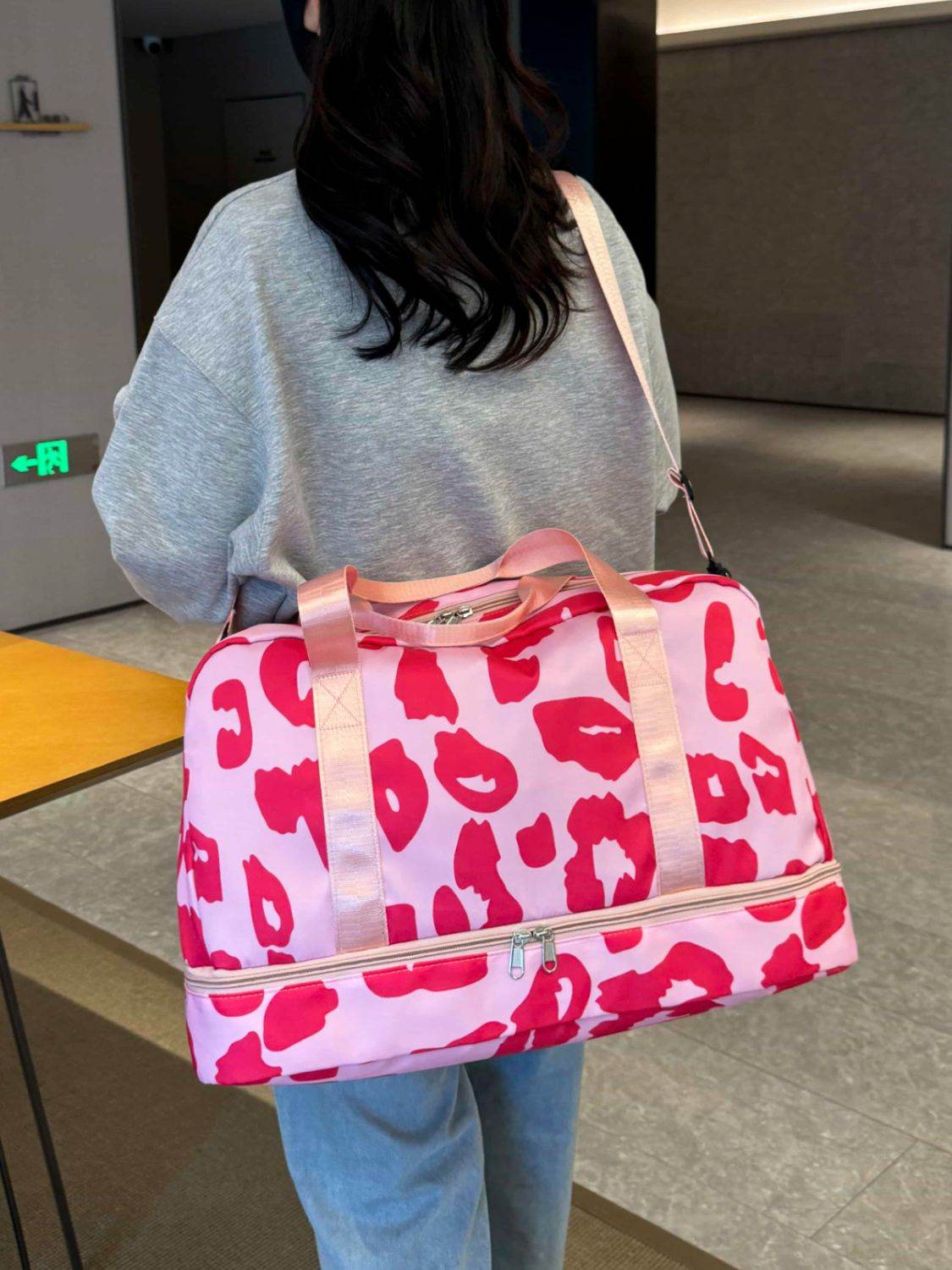 Oxford Cloth Leopard Travel Bag - Delanoir