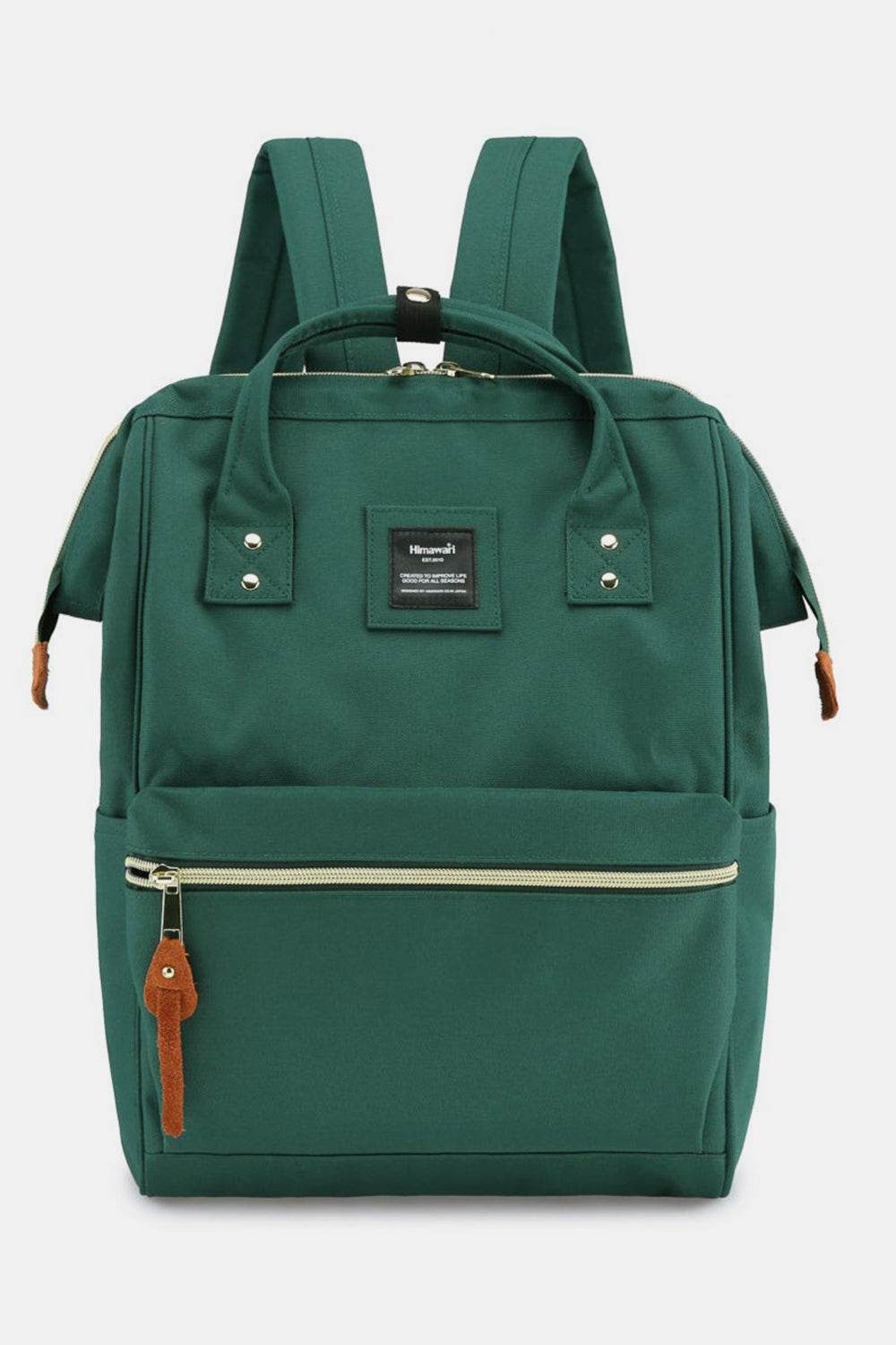 Himawari Waterproof Canvas Backpack Bag with Side Pockets - Delanoir