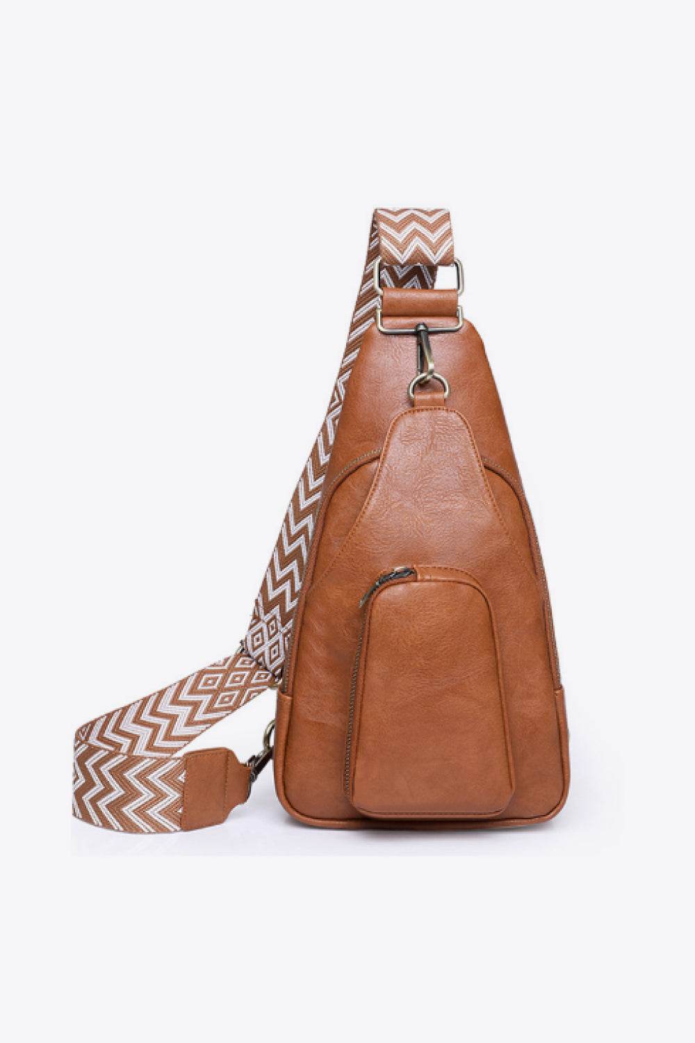 Adored Take A Trip PU Leather Sling Bag - Delanoir