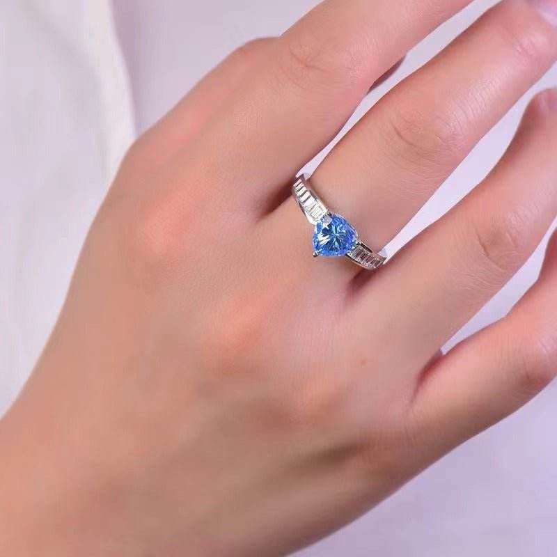 2 Carat Moissanite 925 Sterling Silver Ring - Delanoir