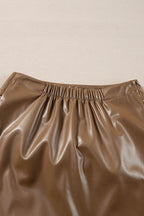 Bowknot Elastic Waist Mini Skirt - Delanoir