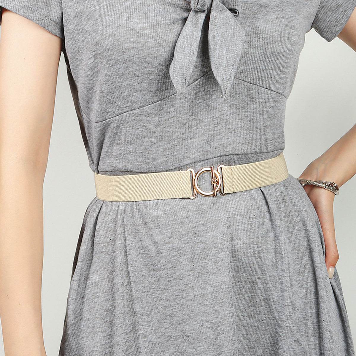 Toggle Clasp Elastic Belt - Delanoir