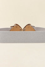 Zinc Alloy Buckle Elastic Belt - Delanoir
