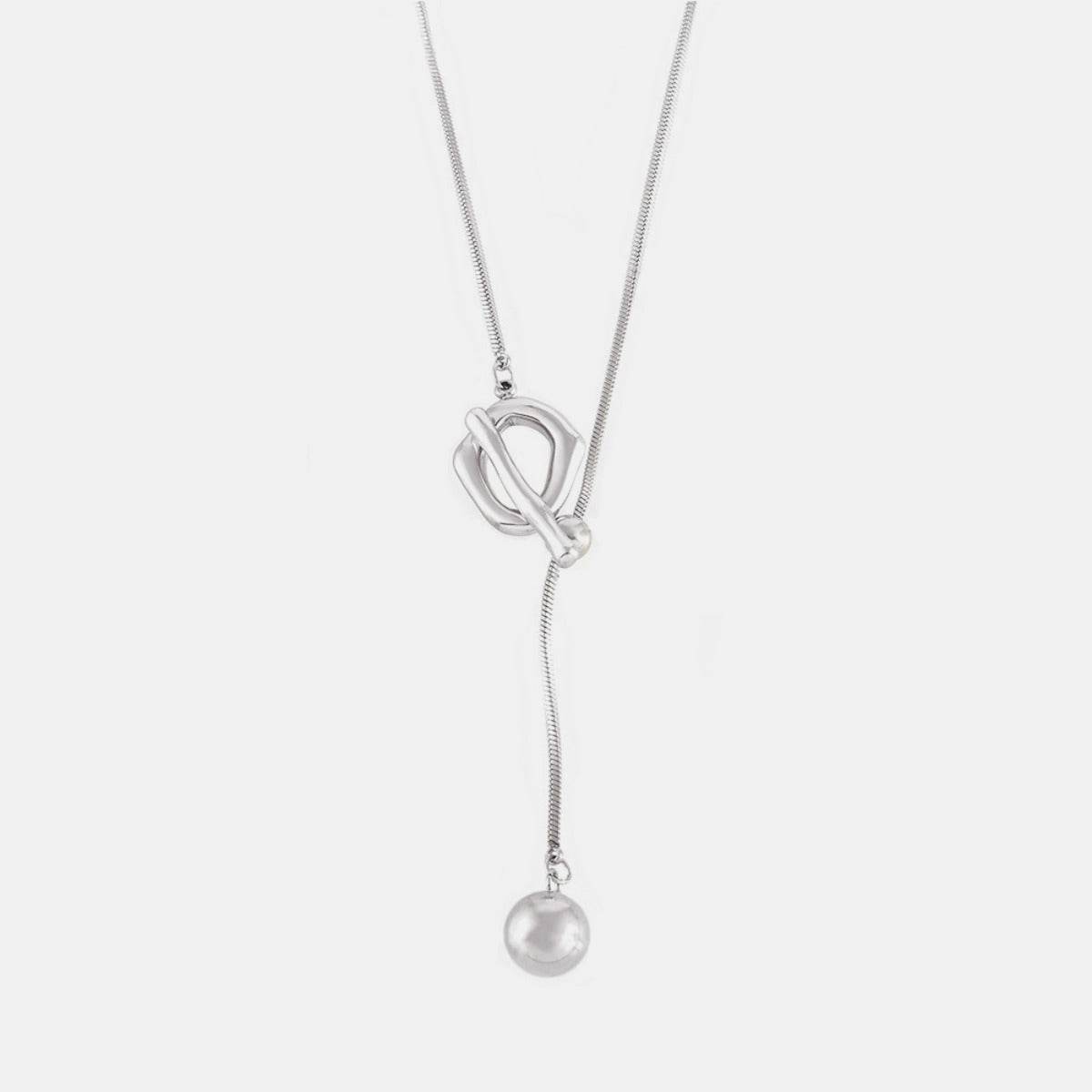 Stainless Steel Bead Necklace - Delanoir