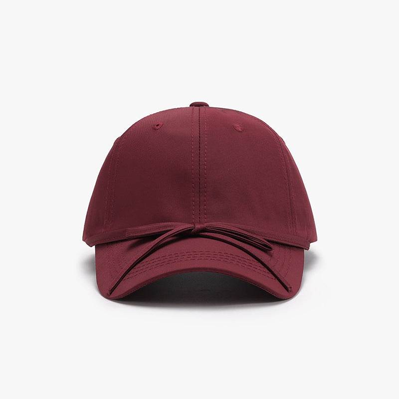 Tied Bow Cotton Baseball Cap - Delanoir