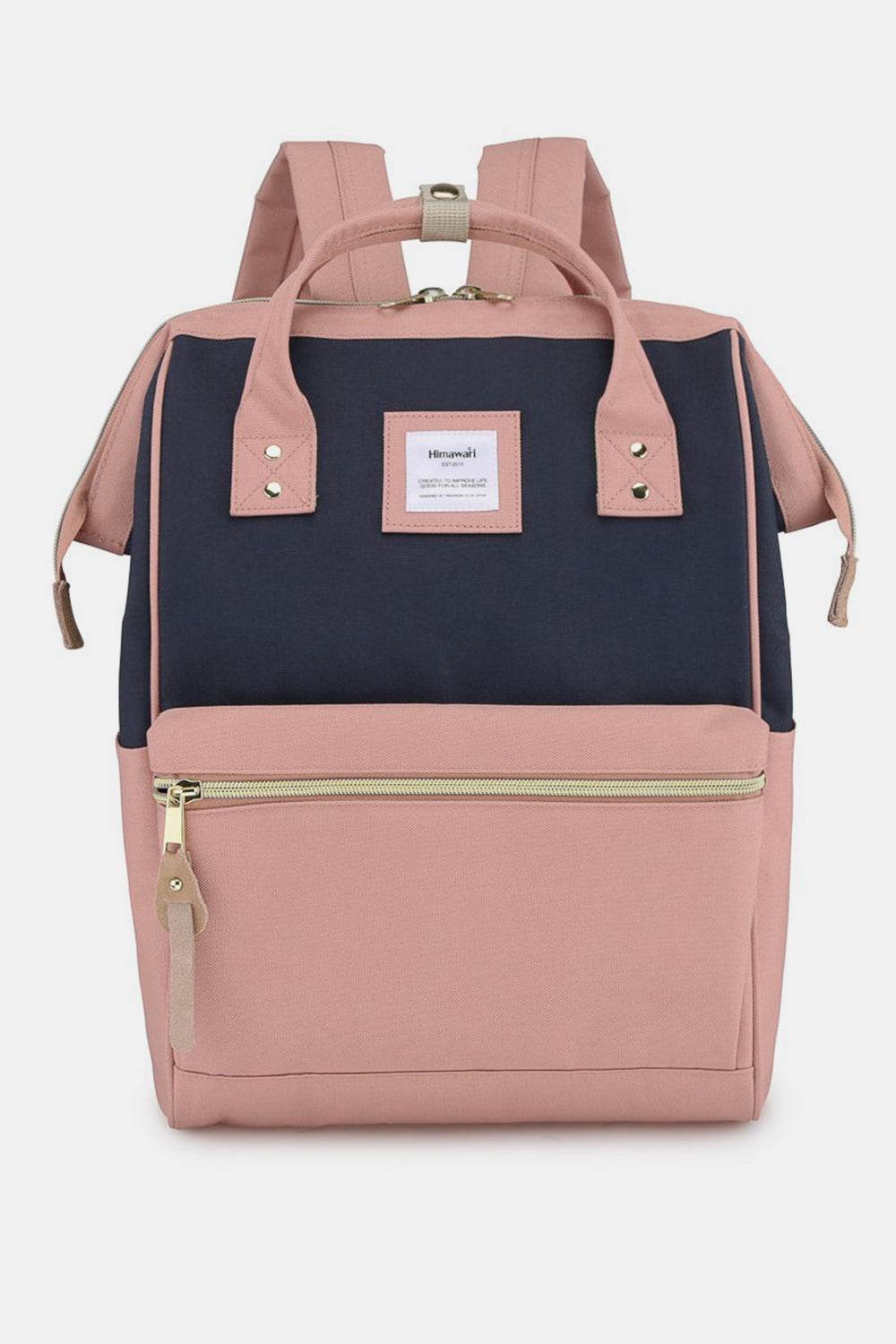 Himawari Waterproof Canvas Backpack Bag with Side Pockets - Delanoir