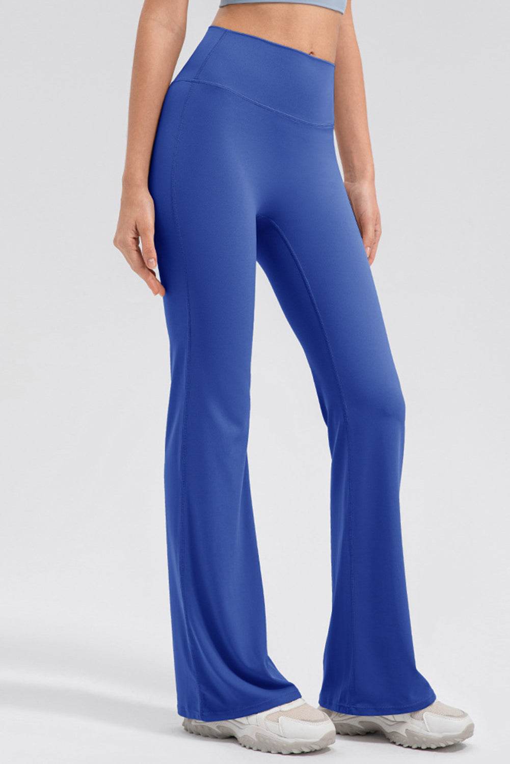 High Waist Straight Active Pants - Delanoir